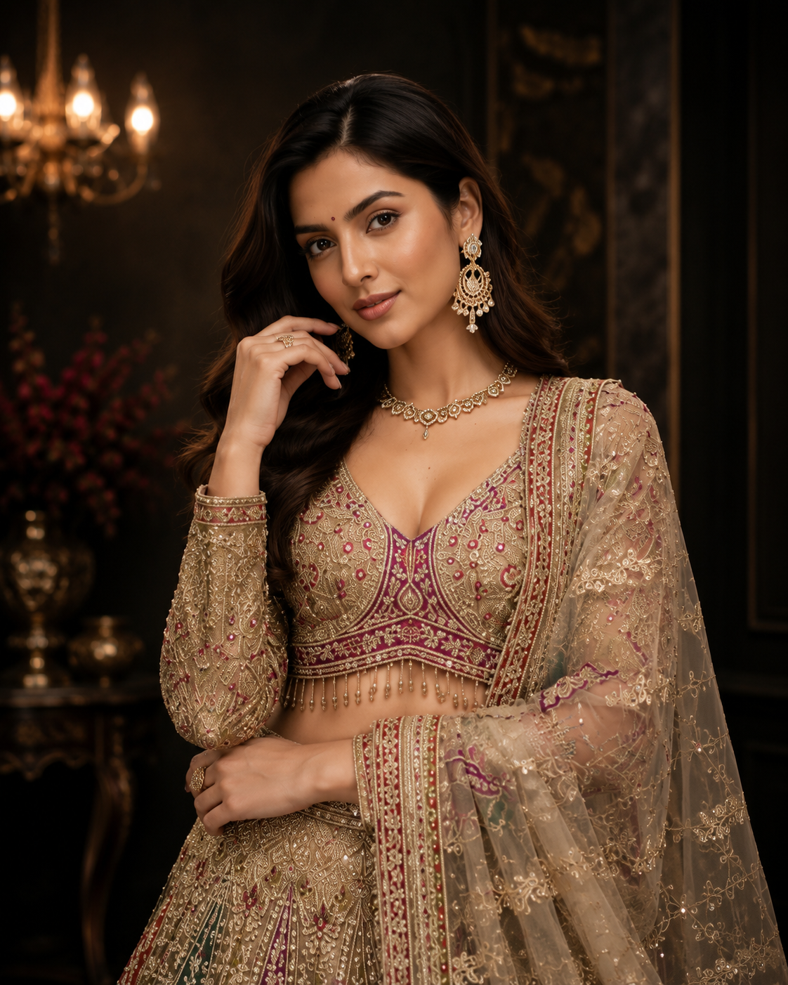 Noor-e-Rang Designer Lehenga