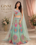 Aqua Bloom Lehenga Set